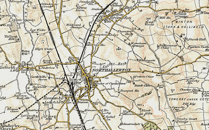Old map of Northallerton in 1903-1904