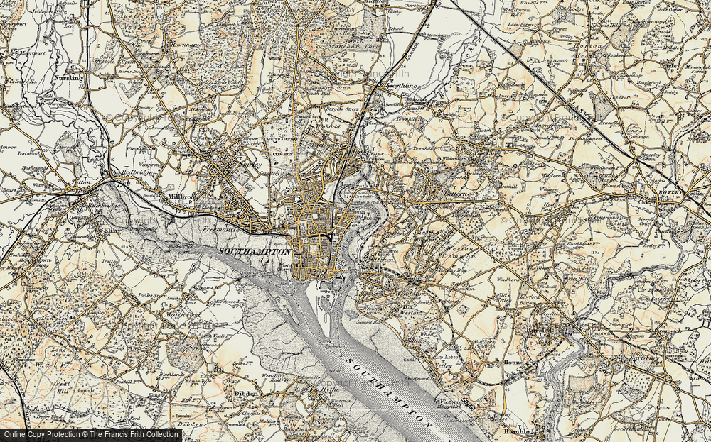 Old Map of Northam, 1897-1909 in 1897-1909