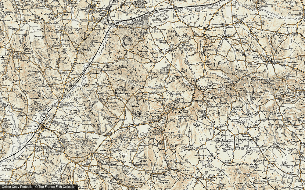 Old Map of Historic Map covering Blackwater River in 1898-1899
