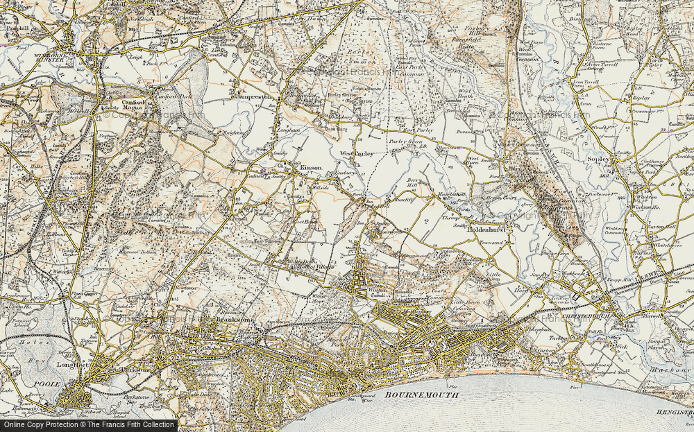 Old Map of Northbourne, 1897-1909 in 1897-1909