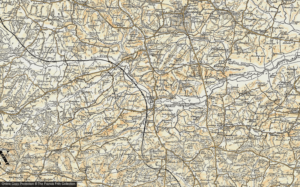 Old Map of Northbridge Street, 1898 in 1898