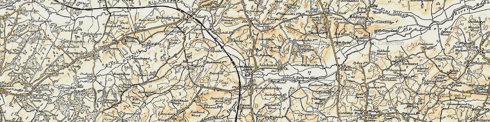 Old map of Northbridge Street in 1898