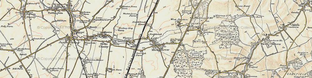 Old map of Northbrook in 1897-1900