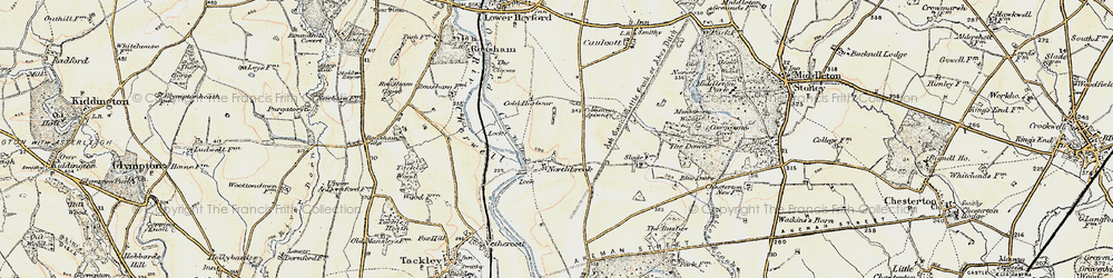 Old map of Northbrook in 1898-1899