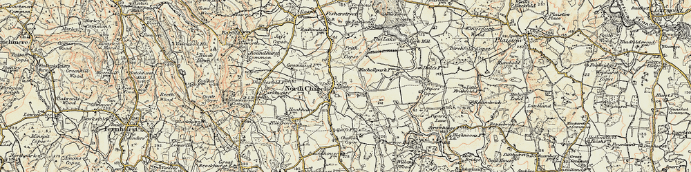 Old map of Northchapel in 1897-1900