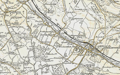 Old map of Northchurch in 1898