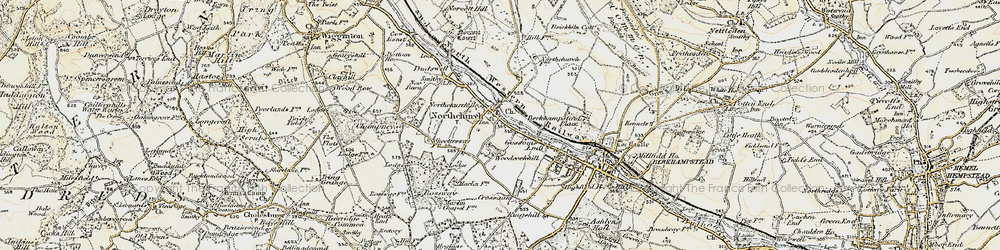 Old map of Northchurch in 1898