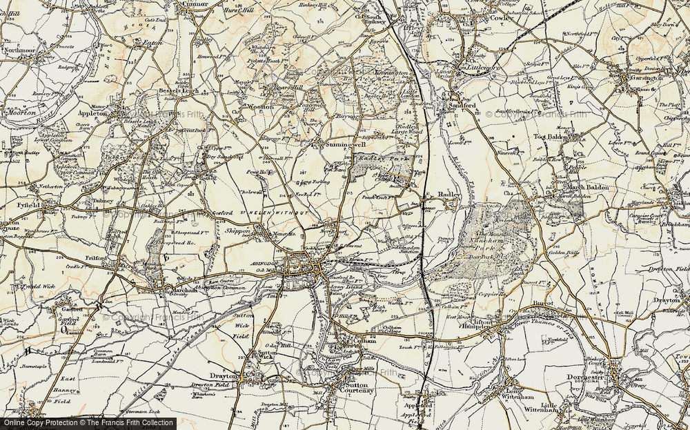 Old Map of Northcourt, 1897-1899 in 1897-1899