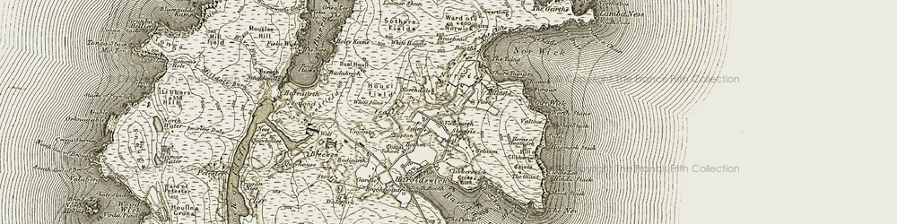 Old map of White Haggle in 1912