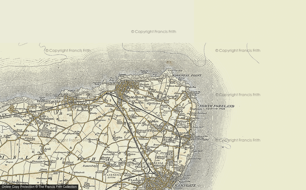Old Map of Northdown, 1898-1899 in 1898-1899