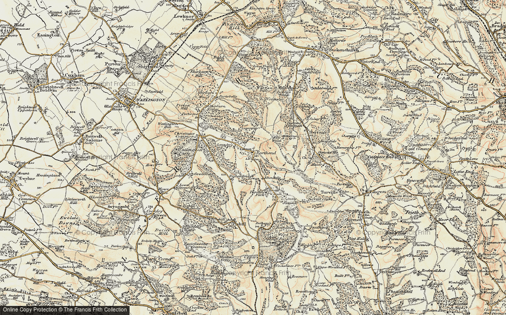 Old Map of Historic Map covering Blundells in 1897-1898