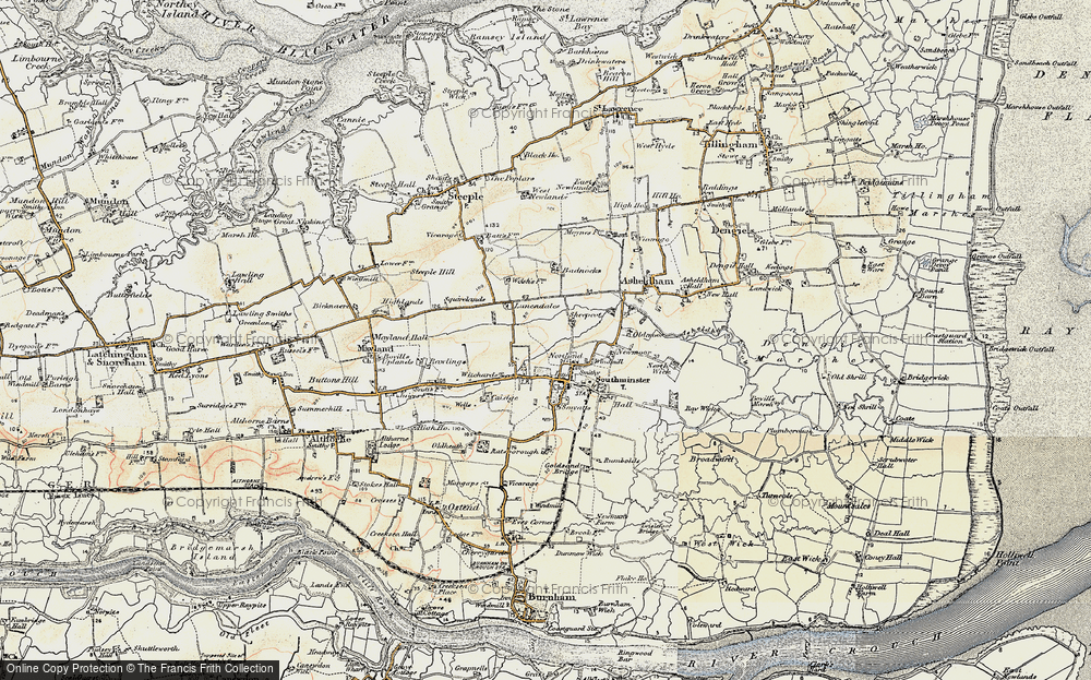 Old Map of Northend, 1898 in 1898