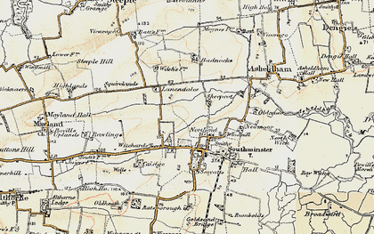 Old map of Northend in 1898