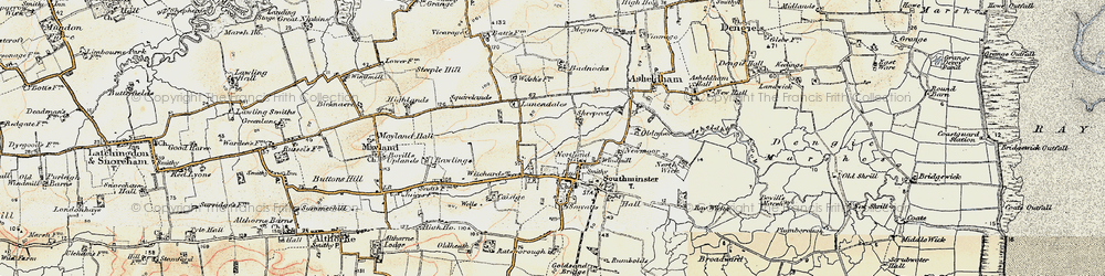 Old map of Northend in 1898