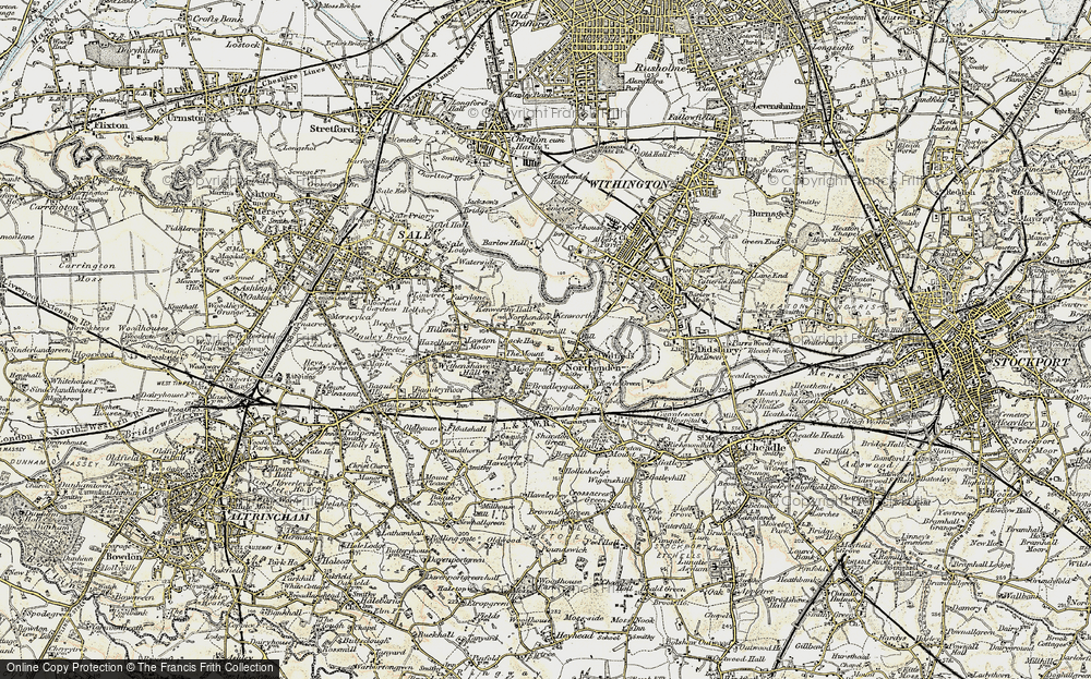 Old Map of Northenden, 1903 in 1903