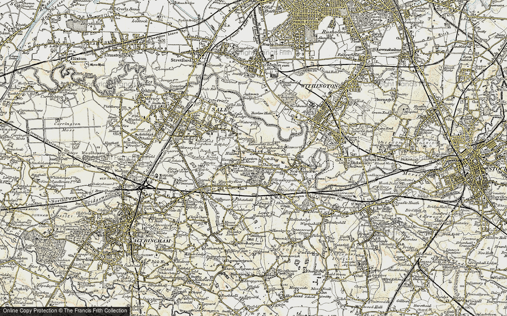 Old Map of Northern Moor, 1903 in 1903
