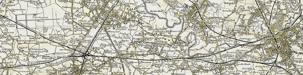 Old map of Northern Moor in 1903