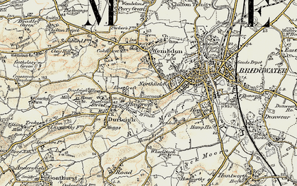Old map of Northfield in 1898-1900
