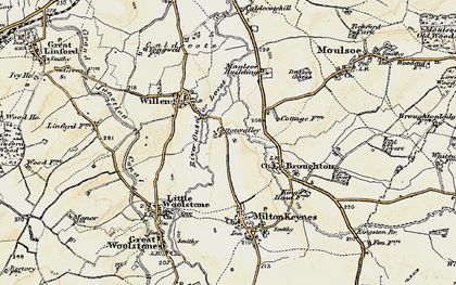 Old map of Broughton in 1898-1901