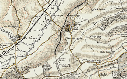 Old map of Corby Tunnel in 1901-1902