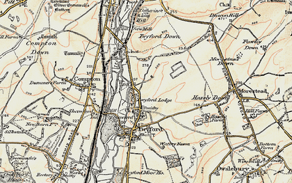 Old map of Northfields in 1897-1909