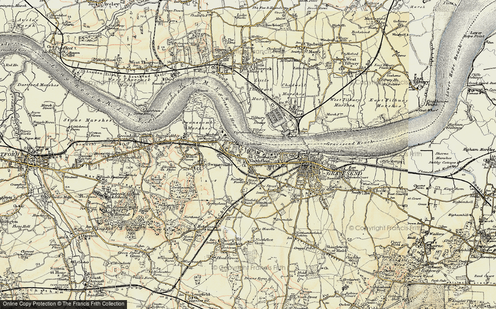 Old Map of Northfleet, 1897-1898 in 1897-1898