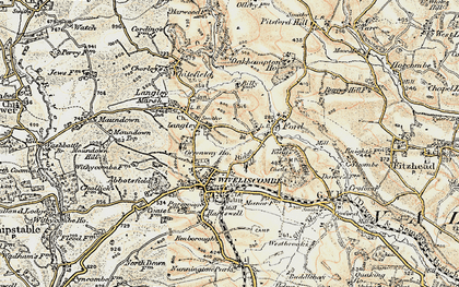 Old map of Northgate in 1898-1900