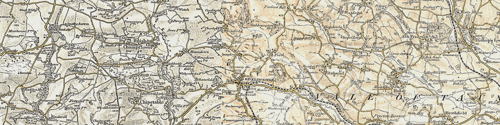 Old map of Northgate in 1898-1900