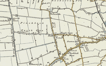 Old map of Northgate in 1902-1903