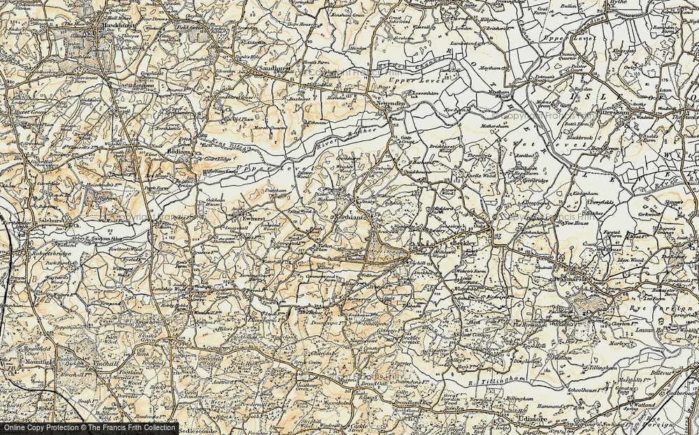 Old Map of Northiam, 1898 in 1898