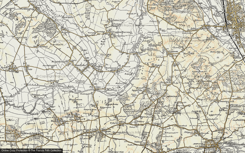 Old Map of Northmoor, 1897-1899 in 1897-1899