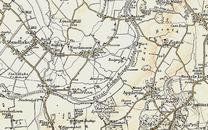 Old map of Northmoor in 1897-1899