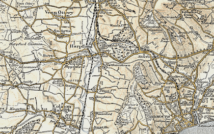 Old map of Northmostown in 1899