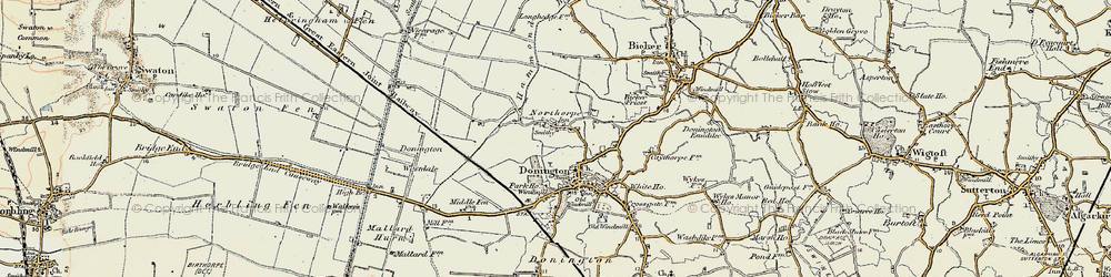 Old map of Northorpe in 1902-1903