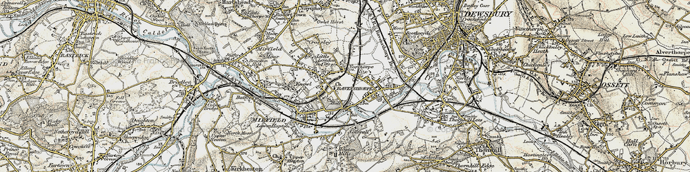 Old map of Northorpe in 1903