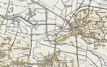 Old map of Northover in 1898-1900