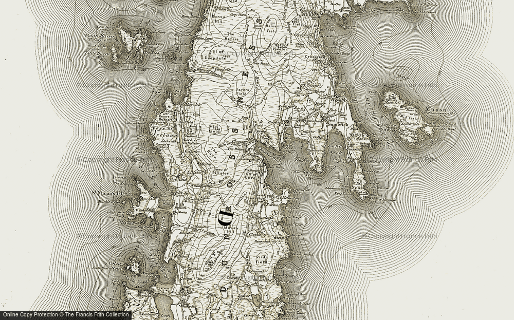Old Map of Historic Map covering Beni Taing in 1911-1912