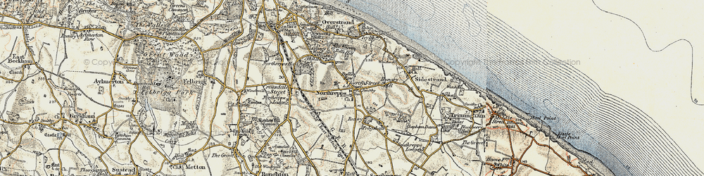 Old map of Northrepps in 1901-1902