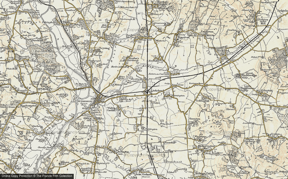 Old Map of Northway, 1899-1900 in 1899-1900