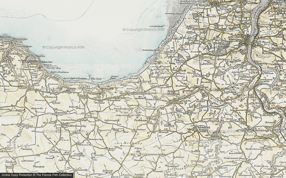 Old Map of Northway, 1900 in 1900