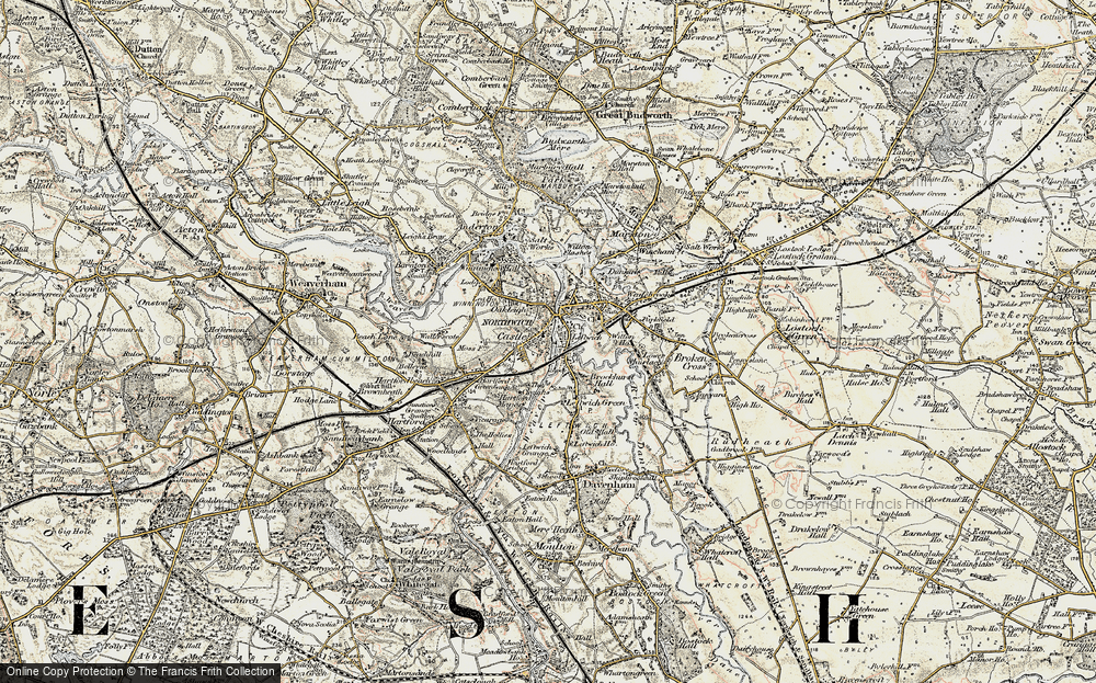 Old Map of Northwich, 1902-1903 in 1902-1903