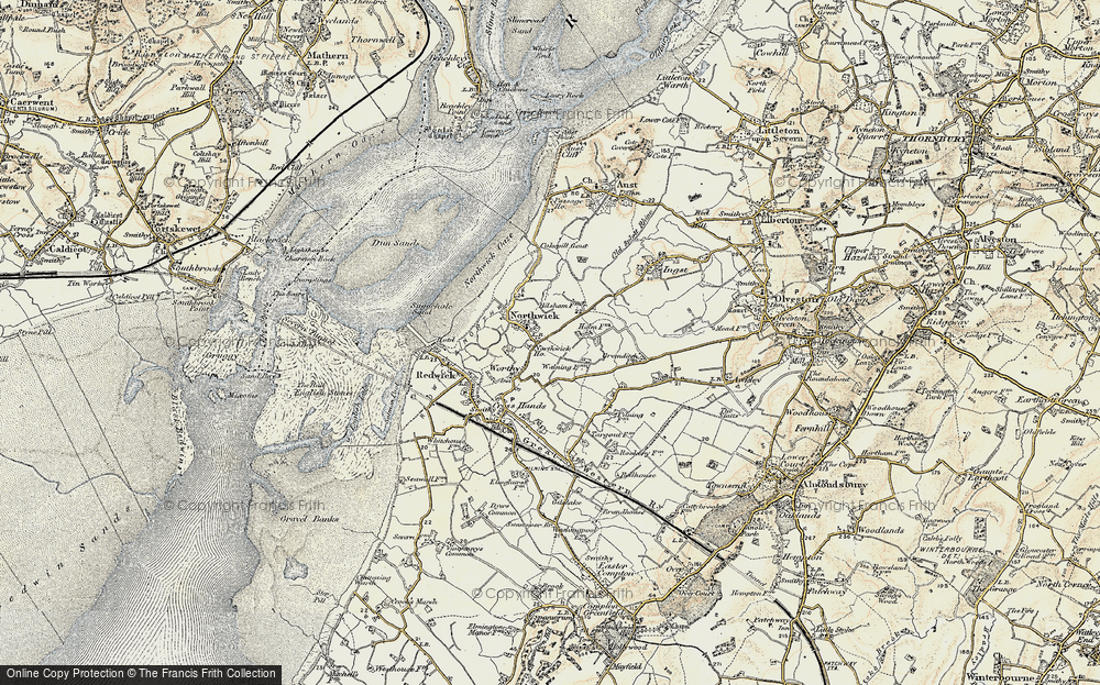 Old Map of Northwick, 1899 in 1899