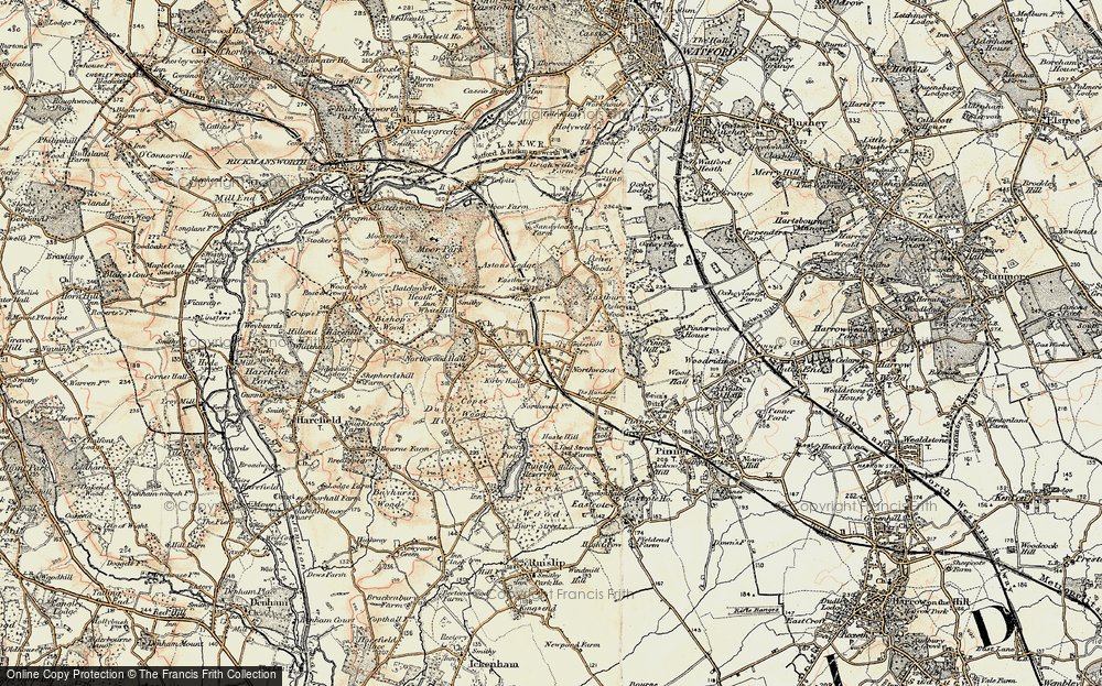 Old Map of Northwood, 1897-1898 in 1897-1898