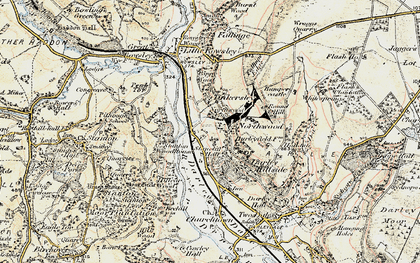 Old map of Tinkersley in 1902-1903