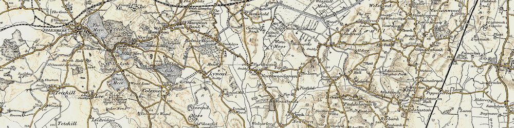 Old map of Northwood in 1902