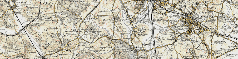 Old map of Northwood in 1902