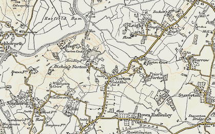 Old map of Norton in 1898-1900
