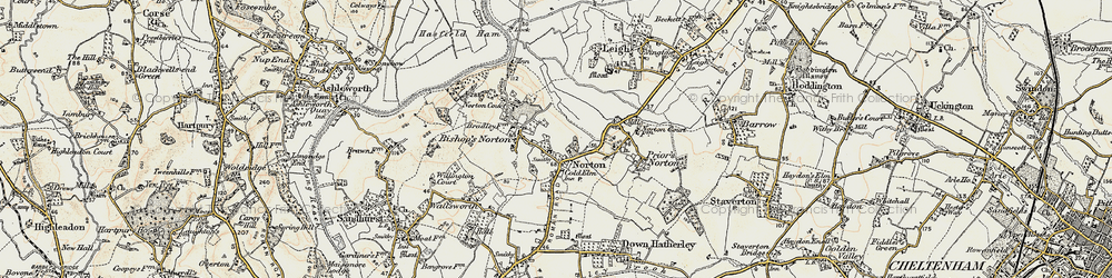 Old map of Norton in 1898-1900