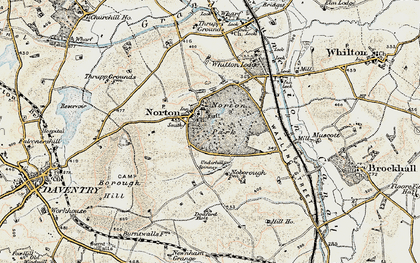 Old map of Newnham Grange in 1898-1901