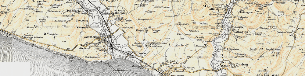 Old map of Norton in 1898